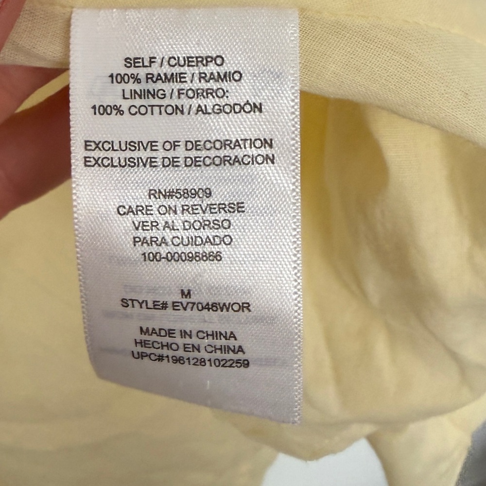 EVERY Butter Yellow Short Puff Sleeve Tie Waist Wrap Mini Dress - Picture 5 of 9